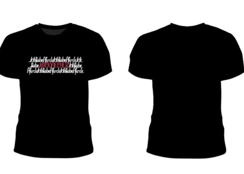 T-Shirt „IckliebeKackviecher“ schwarz
