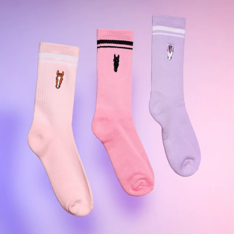 3er Pack Socken Set lila